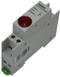 NOARK Ex9PD1r 230V AC/DC sarkans modulārs indikators 102433 | Elektrika.lv