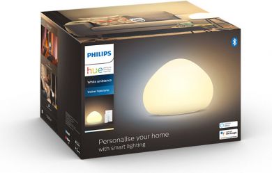 Philips Hue Wellner galda lampa, balta White Ambiance + Dimmer 929003054101 | Elektrika.lv