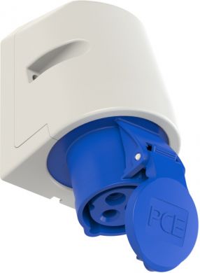 PCE Kontaktligzda v/a 3x16A (2P+PE) 6h IP44 zila 113-6 | Elektrika.lv