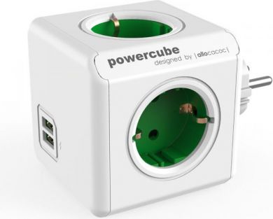 Allocacoc PowerCube Original USB zaļš 1202GN/DEOUPC | Elektrika.lv