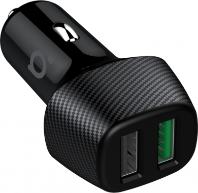 Acme  2-vietīgs USB automašīnas lādētājs, Qualcomm CH111 18 W, melns CH111 | Elektrika.lv