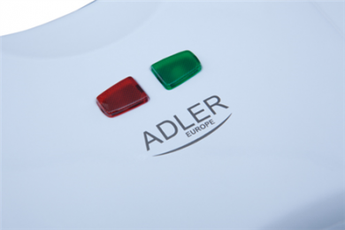ADLER Adler Waffle maker AD 311 700 W, Number of pastry 2, Belgium, White AD 311 | Elektrika.lv
