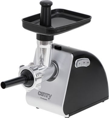 Camry Camry | Meat mincer | CR 4812 | Silver/Black | 1600 W | Number of speeds 2 | Throughput (kg/min) 2 | Gullet; 3 strainers; Kebble tip; Pusher; Tray CR 4812
