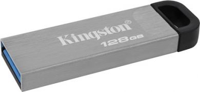 Kingston USB Flash Drive DataTraveler Kyson, 128 GB, USB 3.2 Gen 1, Pelēka DTKN/128GB | Elektrika.lv
