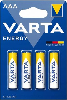 VARTA Baterijas 4103/4 AAA ENERGY Alkaline (4 gab.) 04103 | Elektrika.lv