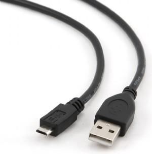 Gembird Kabelis USB2 TO MICRO-USB 0.3M CCP-MUSB2-AMBM-0.3M | Elektrika.lv