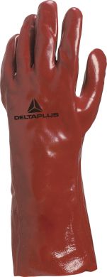 Delta Plus RED PVC/COTTON GLOVE 35 CM 10 PVC733510 | Elektrika.lv