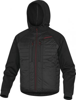 Delta Plus MOOVE darba jaka ar kapuci, izmērs S, melns-sarkans MOOVENRPT | Elektrika.lv