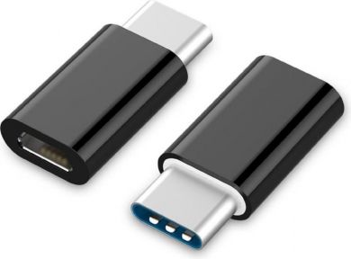 Gembird USB 2.0 Type-C adapteris (CM/MicroUSB-F) USB, Type-C A-USB2-CMMF-01 | Elektrika.lv