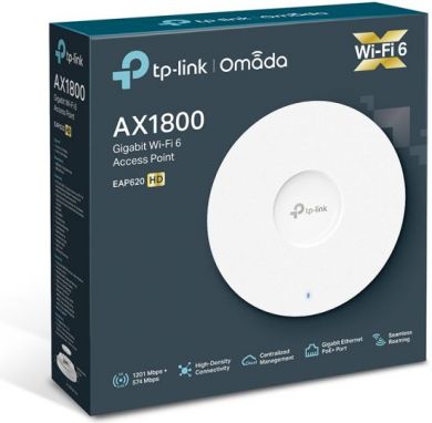 Tp-Link TP-LINK | TP-Link EAP620 AX1800 Ceiling Mount WiFi 6 Access Point | EAP620 | 802.11ax | 1201+574 Mbit/s | 10/100/1000 Mbit/s | Ethernet LAN (RJ-45) ports 1 | Mesh Support | MU-MiMO Yes | Antenna type Internal | PoE in EAP620 HD EU