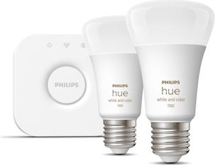 Philips Smart bulb 2 pcs. LED E27, HueWCA 9W A60 EU, 1055Lm, 806lm 929002468810 | Elektrika.lv