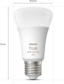 Philips Smart bulb 2 pcs. LED E27, HueWCA 9W A60 EU, 1055Lm, 806lm 929002468810 | Elektrika.lv