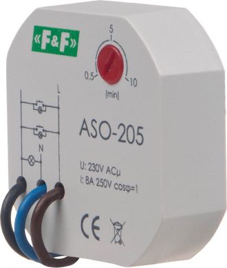 F&F ASO-205 Aut.slēd kāpņu telpām  10A Un=230V D=60mm ASO-205 | Elektrika.lv