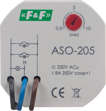 F&F ASO-205 Aut.slēd kāpņu telpām  10A Un=230V D=60mm ASO-205 | Elektrika.lv