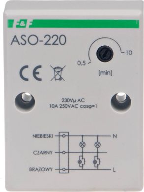 F&F ASO-220 Aut.slēd kāpņu telpām  10Un=230V, I=10A, hermetic ASO-220 | Elektrika.lv