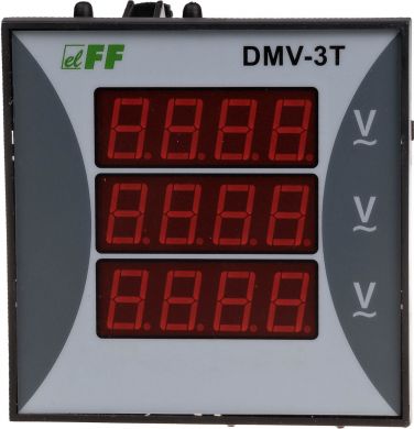 F&F DMV-3T jaudas spreguma indikators 3X12-400V  96x96x92 mm. DMV-3T | Elektrika.lv
