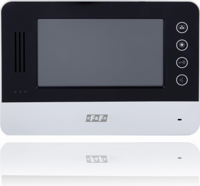 F&F Video domofona monitors, 240x170x33mm, melns/sudraba, MK-07 MK-07 | Elektrika.lv