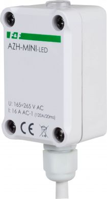 F&F AZH-MINI-LED 230V Gaismas jūtīgais automātslēdzis  AC-1 I=16A, (160A/20ms), IP65 300W AZH-MINI-LED 230V | Elektrika.lv