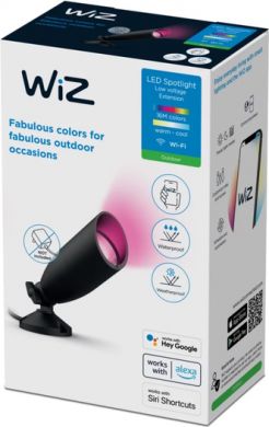 WiZ Ārtelpu gaismeklis, 4W, 2700-5000(RGB), 270Lm, IP65, melns 929003258701 | Elektrika.lv