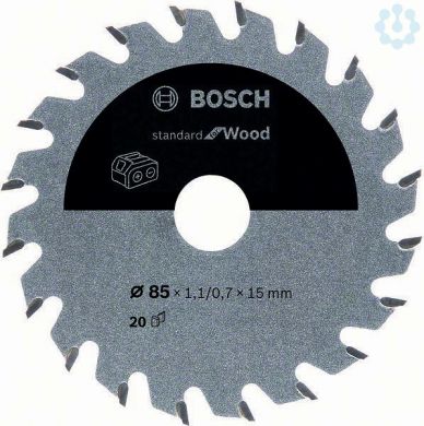 BOSCH Standard for Wood 85x15x1.1/0.7x20T 2608837666 | Elektrika.lv
