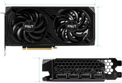 Palit Graphics Card PALIT NVIDIA GeForce RTX 4060 Ti 8 GB GDDR6 128 bit PCIE 4.0 16x GPU 2310 MHz Dual Slot Fansink 1xHDMI 3xDisplayPort NE6406T019P1-1060D NE6406T019P1-1060D | Elektrika.lv