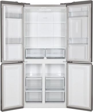 Candy Candy | CSC818FX | Refrigerator | Energy efficiency class F | Free standing | Side by side | Height 183 cm | No Frost system | Fridge net capacity 288 L | Freezer net capacity 148 L | Display | dB | Silver CSC818FX
