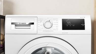 BOSCH Bosch | WAN2401LSN | Washing Machine | Energy efficiency class A | Front loading | Washing capacity 8 kg | 1200 RPM | Depth 59 cm | Width 59.8 cm | Display | LED | Steam function | White WAN2401LSN