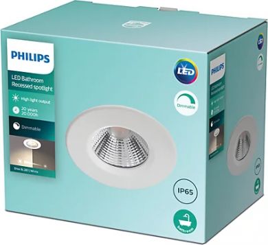 Philips Iebūvējams gaismeklis DIVE SL261 RD 070 5.5W 2700K HV IP20 (IP65R) Balts 929002374420 | Elektrika.lv