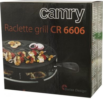 Camry Galda grils CR 6606 Raclette, 1200W, Melns CR 6606 | Elektrika.lv