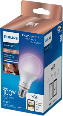 WiZ WiZ Viedā LED spuldze 13W(100W), A67, E27, 2200-6500K (RGB), 922-965, 1521Lm, 1PF/6 929002449721 | Elektrika.lv