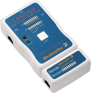Weidmuller Nepārtrauktības testeris datu kabeļiem, LAN USB TESTERIS 9205400000 | Elektrika.lv
