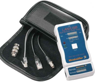 Weidmuller Nepārtrauktības testeris datu kabeļiem, LAN USB TESTERIS 9205400000 | Elektrika.lv