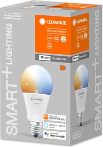 LEDVANCE SMART+ WiFi Spuldze Classic A100 TW E27 FR Baltas krāsa toņi 4058075485495 | Elektrika.lv
