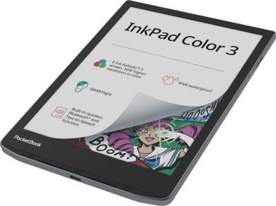  E-Reader POCKETBOOK InkPad Color 3 7.8" 1872x1404 1xUSB-C Wireless LAN Bluetooth PB743K3-1-WW PB743K3-1-WW | Elektrika.lv