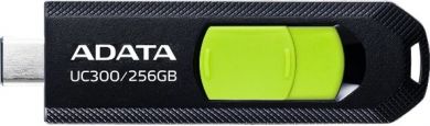 Adata ADATA FlashDrive  UC300 256 GB,  USB 3.2 Gen 1, Black/Green ACHO-UC300-256G-RBK/ | Elektrika.lv