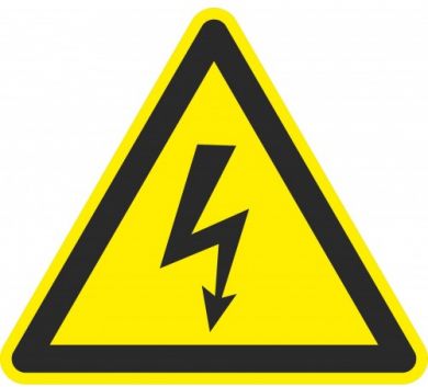 LUUX Zīme Bīstami elektrība 100mm 03010001 | Elektrika.lv