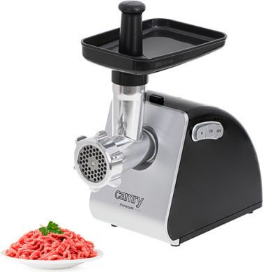 Camry Camry | Meat mincer | CR 4812 | Silver/Black | 1600 W | Number of speeds 2 | Throughput (kg/min) 2 | Gullet; 3 strainers; Kebble tip; Pusher; Tray CR 4812