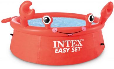Intex Happy Crab Easy Set, 183x51 cm, Baseins, Vecums 3+, Sarkans 26100NP | Elektrika.lv