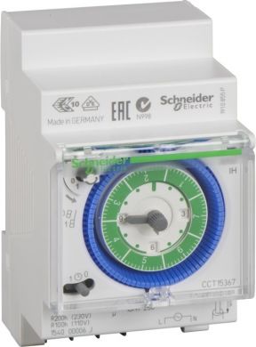 Schneider Electric Laika slēdzis, 7 dienas 1CO 16A ar rez.bar. Acti9 CCT15367 | Elektrika.lv