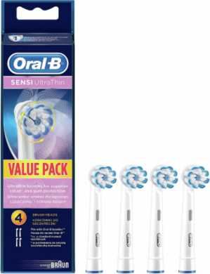Oral-B Oral-B | EB60-4 Sensi UltraThin | Replaceable toothbrush heads | Heads | For adults | Number of brush heads included 4 | Number of teeth brushing modes Does not apply | White EB60-4