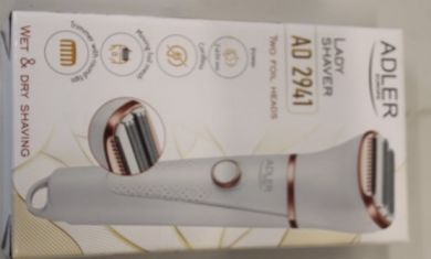 ADLER SALE OUT.  Adler AD 2941 Lady Shaver, Cordless, White | Lady Shaver | AD 2941 | Operating time (max) Does not apply min | Wet & Dry | AAA | White | DAMAGED PACKAGING | Adler | Lady Shaver | AD 2941 | Operating time (max) Does not apply min | Wet & Dr AD 2941SO