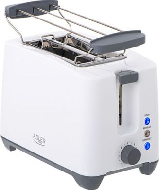 ADLER Adler | AD 3216 | Toaster | Power 750 W | Number of slots 2 | Housing material Plastic | White AD 3216