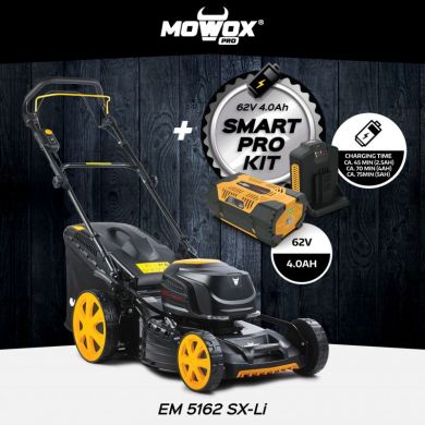  MoWox | 62V Excel Series Cordless Lawnmower | EM 5162 SX-Li | Mowing Area 900 m² | 4000 mAh | Battery and Charger included EM 5162 SX-LI