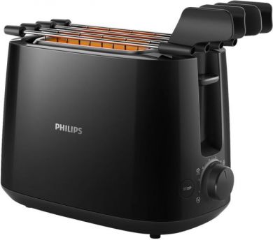 Philips Philips | HD2583/90 | Daily Collection Toaster | Number of slots 2 | Housing material Plastic | Black HD2583/90