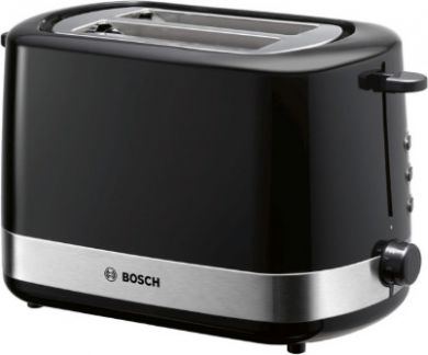 BOSCH Bosch | TAT7403 | Toaster | Power 800 W | Number of slots 2 | Housing material Plastic | Black/Stainless steel TAT7403