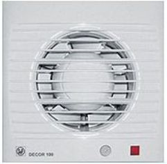 S&P Gaisa ventilators DECOR-100 CR 'Z' (230V 50) RE ar laika releju, gultņu motors 5210005400 | Elektrika.lv