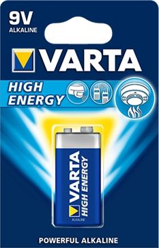VARTA Baterijas R4922 6LR61 9V 6F22 R4922 | Elektrika.lv